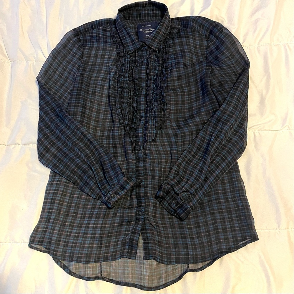 American Eagle Outfitters Sheer Blouse